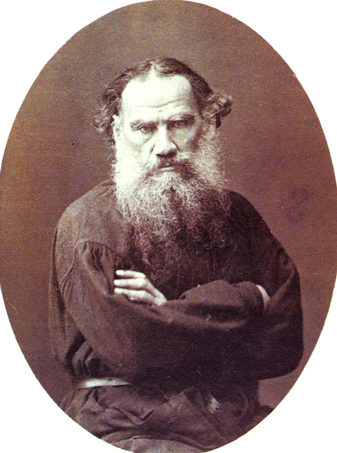 Л.Н. Толстой. Москва. Фотография фирмы «Шерер, Набгольц и К». 1885 г.