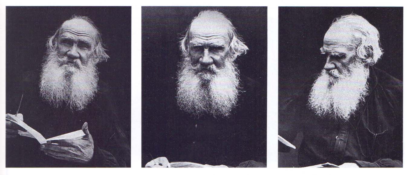 Серия одновременных портретов. Кочеты.  Фотографии В.Г. Черткова.  19 мая 1910 г.